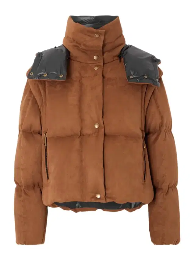 Paterne Convertible Hooded Quilted Brushed-moleskin Down Jacket