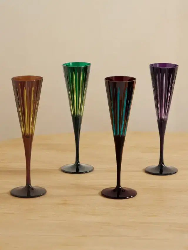 Prism Set Of Four Champagne Flutes