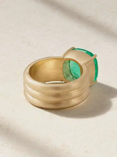 Irene Neuwirth Heroic 18-karat Gold Emerald Ring | Thumbnail 3