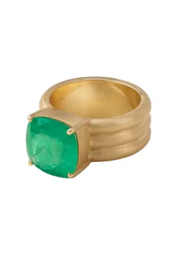 Irene Neuwirth Heroic 18-karat Gold Emerald Ring | Thumbnail 1