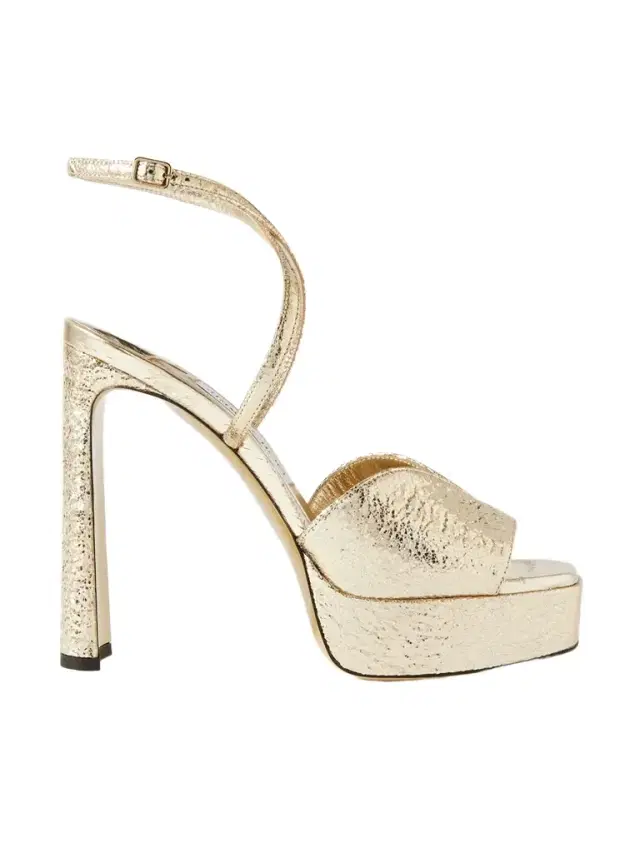 Karli 125 Metallic Textured-leather Platform Sandals