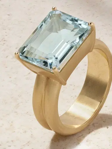 Irene Neuwirth Gemmy Gem 18-karat Gold Aquamarine Ring | Thumbnail 4
