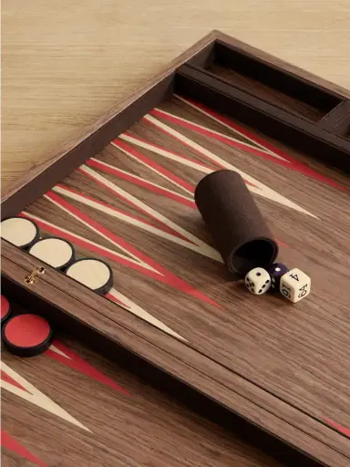 L'Objet + Fortuny Wood Backgammon Set | Thumbnail 3