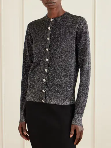 Dolce & Gabbana Metallic Knitted Cardigan | Thumbnail 3 Dolce & Gabbana Metallic Knitted Cardigan | Thumbnail 3
