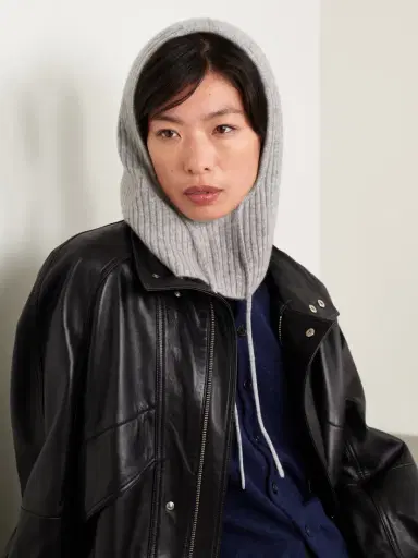 Yves Salomon Ribbed Cashmere Snood | Thumbnail 2