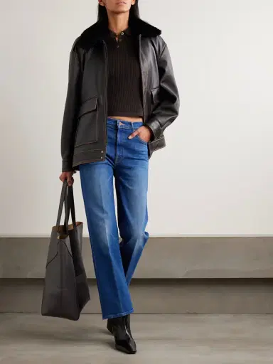 Mother The Kick It Flood Mid-rise Straight Jeans | Thumbnail 2 Mother The Kick It Flood Mid-rise Straight Jeans | Thumbnail 2