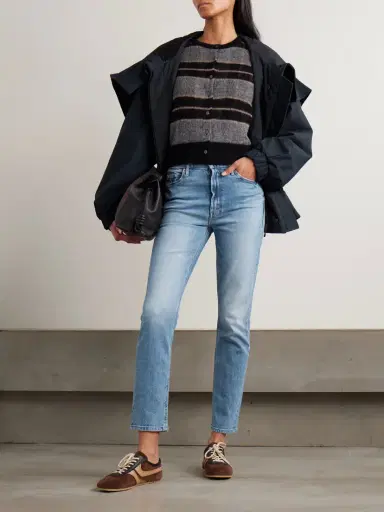 Mother The Dazzler Flood High-rise Slim-leg Jeans | Thumbnail 2