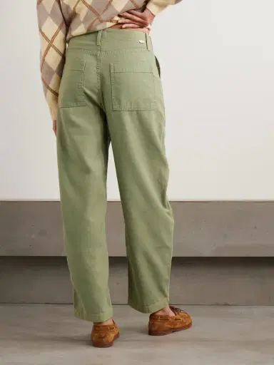 Mother The Fangirl Fatigue Flood Cotton-canvas Barrel-leg Pants | Thumbnail 3 Mother The Fangirl Fatigue Flood Cotton-canvas Barrel-leg Pants | Thumbnail 3
