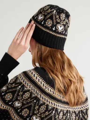Khaite Avers Fair Isle Cashmere Beanie | Thumbnail 2 Khaite Avers Fair Isle Cashmere Beanie | Thumbnail 2