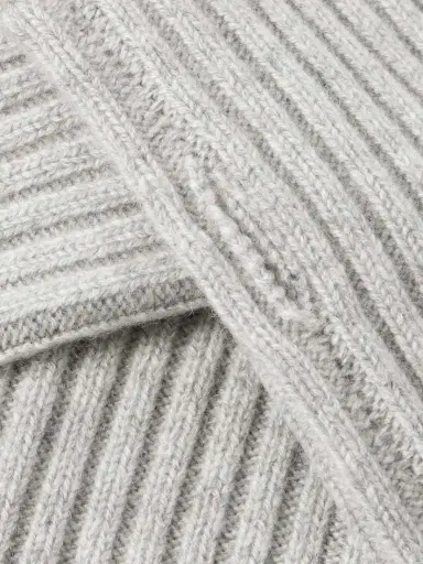 Yves Salomon Ribbed Cashmere Fingerless Mittens | Thumbnail 3