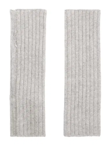 Yves Salomon Ribbed Cashmere Fingerless Mittens | Thumbnail 1