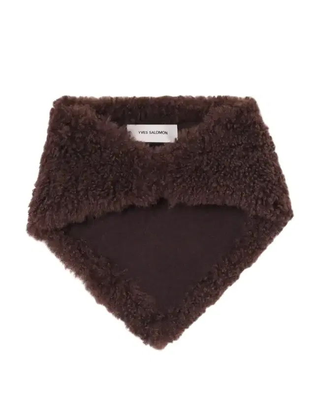 Shearling And Wool Scarf