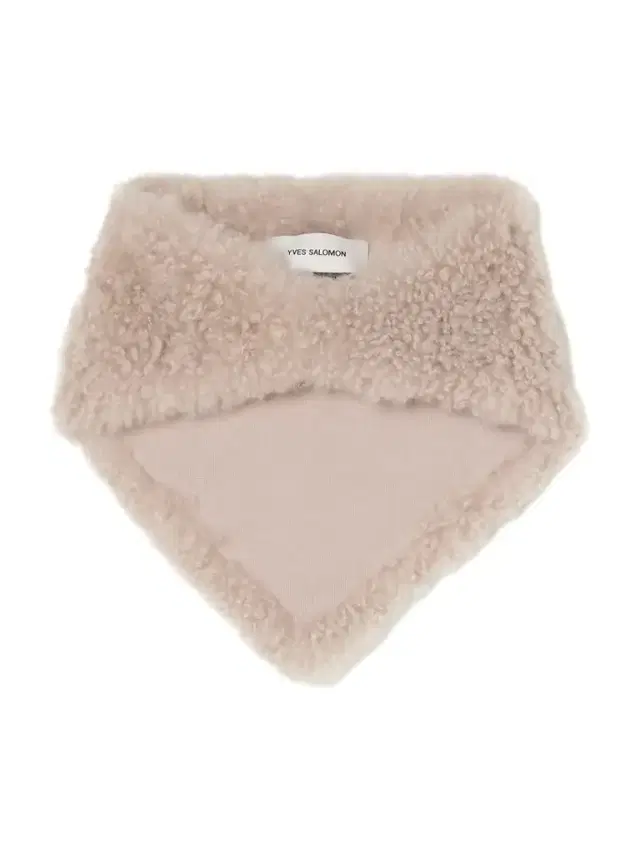Shearling And Wool Scarf