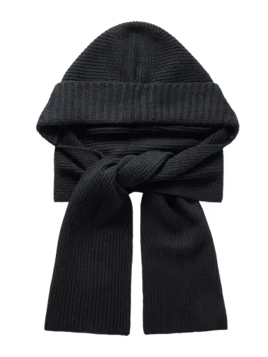 Yves Salomon Hooded Ribbed Wool And Cashmere-blend Snood | Thumbnail 1
