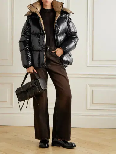 Moncler Hooded Quilted Glossed-shell Down Jacket | Thumbnail 2
