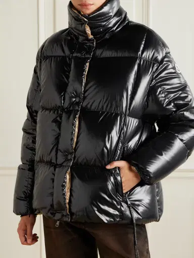 Moncler Hooded Quilted Glossed-shell Down Jacket | Thumbnail 3