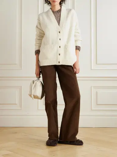 Moncler Wool And Cashmere-blend Cardigan | Thumbnail 2 Moncler Wool And Cashmere-blend Cardigan | Thumbnail 2