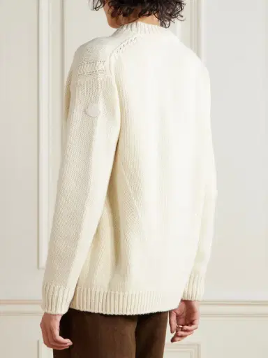 Moncler Wool And Cashmere-blend Cardigan | Thumbnail 4 Moncler Wool And Cashmere-blend Cardigan | Thumbnail 4