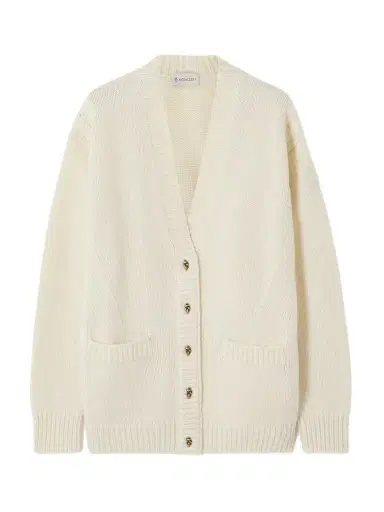 Moncler Wool And Cashmere-blend Cardigan | Thumbnail 1 Moncler Wool And Cashmere-blend Cardigan | Thumbnail 1
