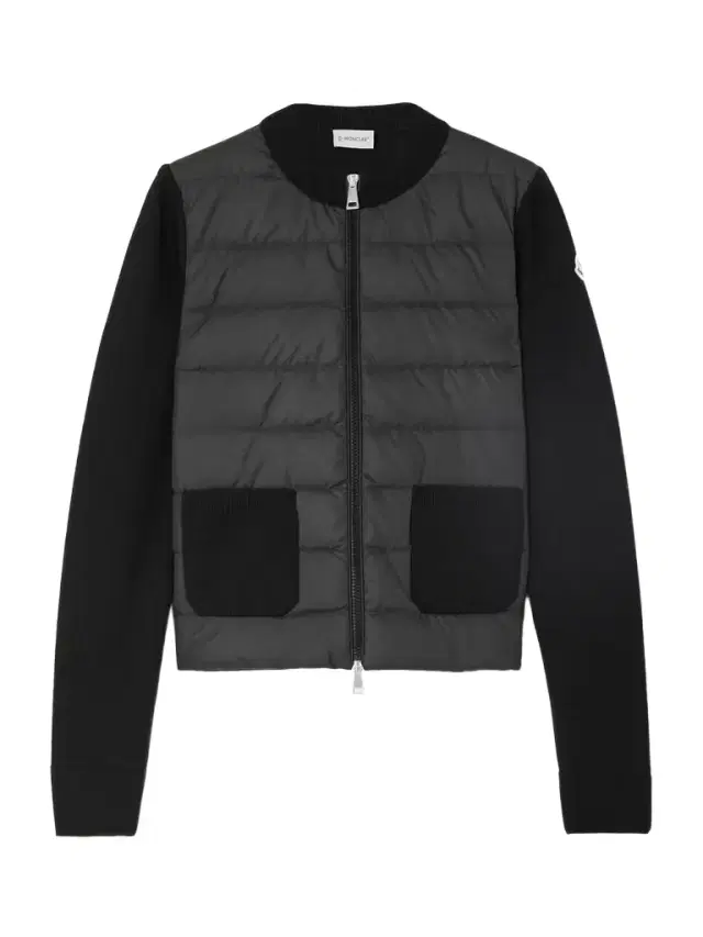 Moncler Wool And Quilted Shell Down Cardigan