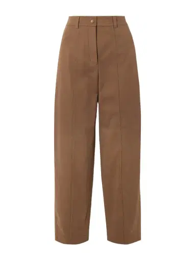 Moncler Appliquéd Cotton-blend Gabardine Straight-leg Pants | Thumbnail 1