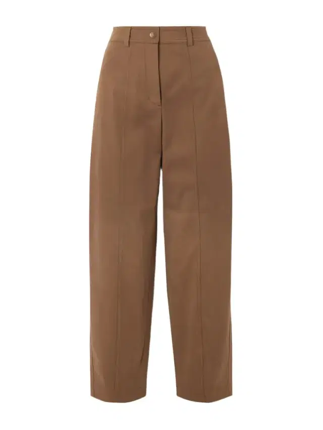 Moncler Appliquéd Cotton-blend Gabardine Straight-leg Pants
