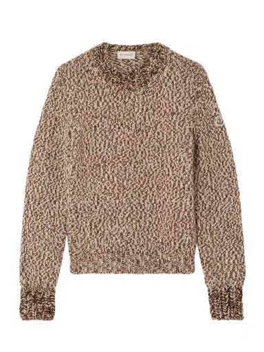 Moncler Archivio Dna Appliquéd Wool Sweater | Thumbnail 1 Moncler Archivio Dna Appliquéd Wool Sweater | Thumbnail 1