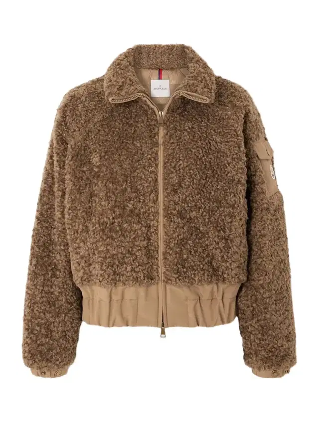 Coligny Shell-trimmed Fleece Down Jacket