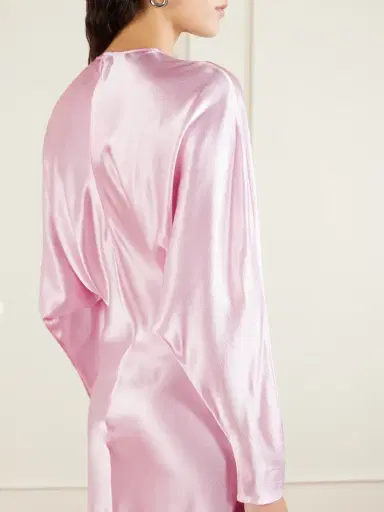 FFORME Naomie Draped Hammered-satin Maxi Dress | Thumbnail 5 FFORME Naomie Draped Hammered-satin Maxi Dress | Thumbnail 5