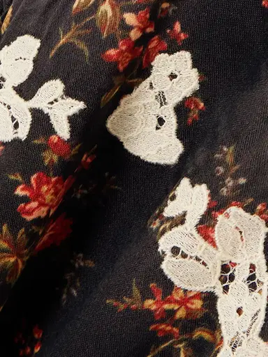 DÔEN Coraline Floral-print Satin Midi Dress | Thumbnail 4
