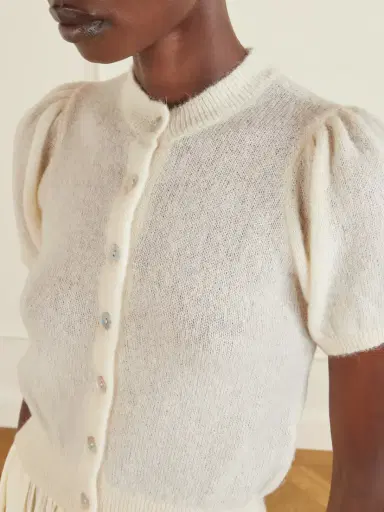 DÔEN Anisa Gathered Alpaca-blend Cardigan | Thumbnail 5 DÔEN Anisa Gathered Alpaca-blend Cardigan | Thumbnail 5