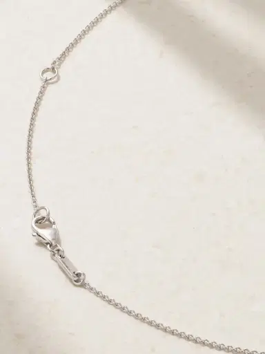 David Morris Frozen Kiss 18-karat White Gold, Emerald And Diamond Necklace | Thumbnail 3 David Morris Frozen Kiss 18-karat White Gold, Emerald And Diamond Necklace | Thumbnail 3