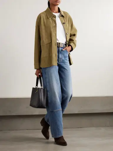 ARMA Kaylee Oversized Paneled Suede Jacket | Thumbnail 2 ARMA Kaylee Oversized Paneled Suede Jacket | Thumbnail 2
