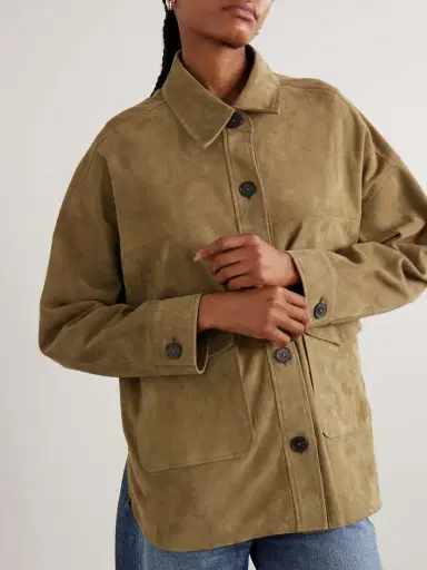ARMA Kaylee Oversized Paneled Suede Jacket | Thumbnail 3 ARMA Kaylee Oversized Paneled Suede Jacket | Thumbnail 3