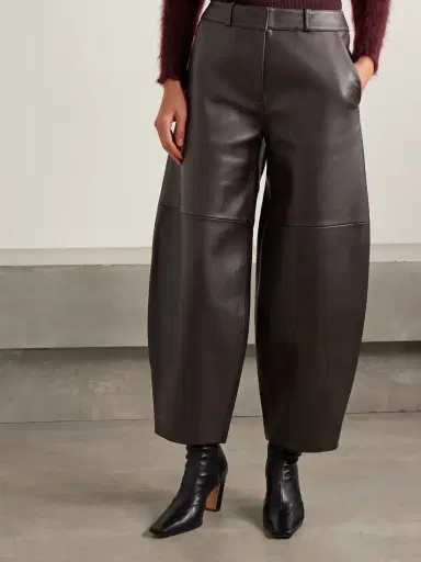 Co Paneled Leather Barrel-leg Pants | Thumbnail 3