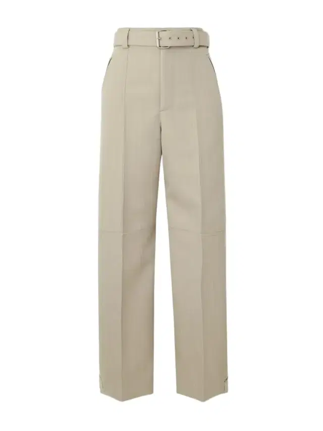 Belted Paneled Wool-twill Tapered Pants