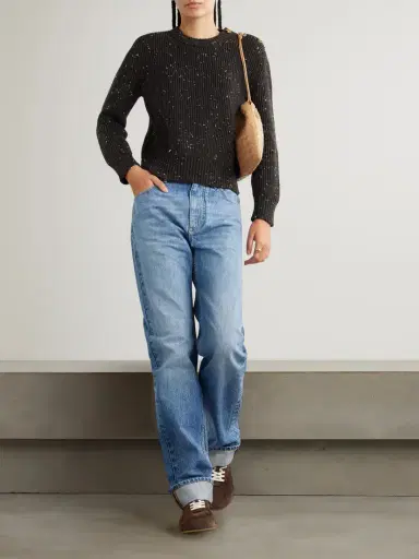 Bottega Veneta Button-detailed Ribbed Wool-blend Sweater | Thumbnail 2