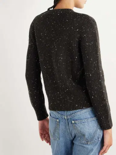 Bottega Veneta Button-detailed Ribbed Wool-blend Sweater | Thumbnail 3