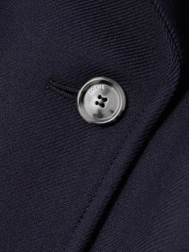 Loewe Double-breasted Belted Wool And Silk-blend Twill Jacket | Thumbnail 4