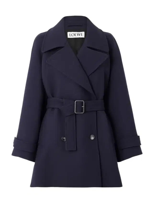 Double-breasted Belted Wool And Silk-blend Twill Jacket