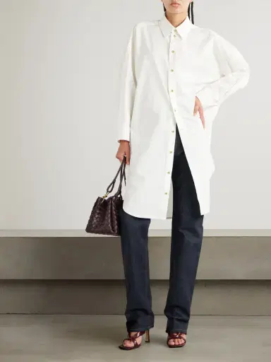 Bottega Veneta Cotton-blend Poplin Tunic | Thumbnail 2