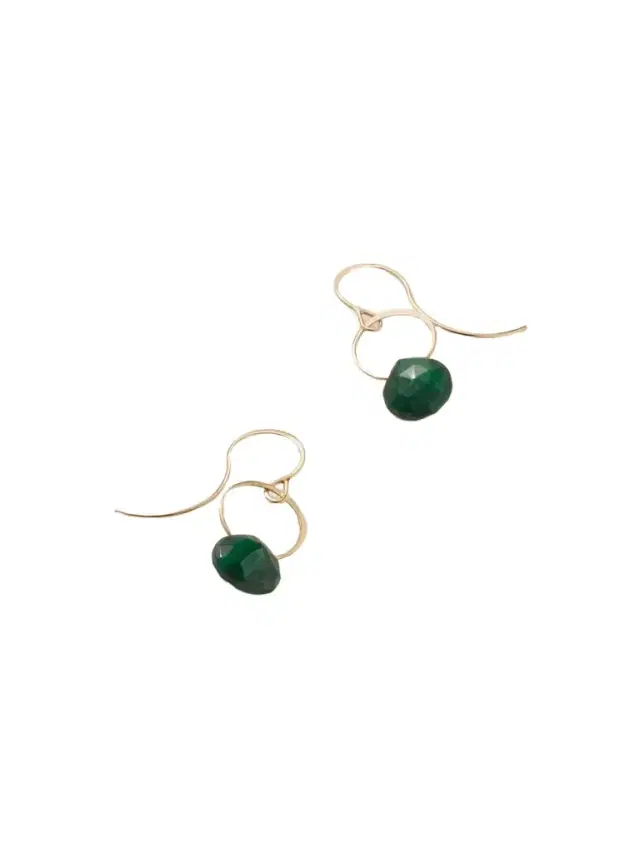Melissa Joy Manning 14-karat Recycled Gold Malachite Earrings