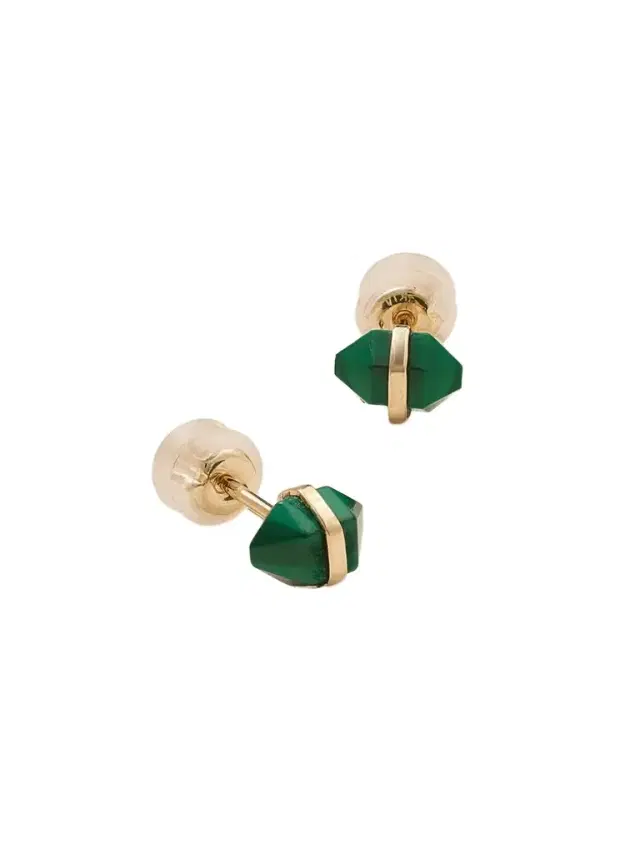 14-karat Recycled Gold Malachite Earrings