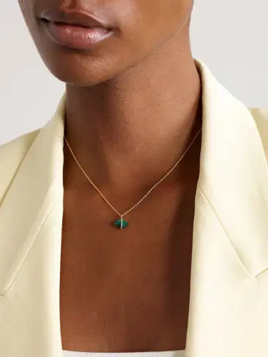Melissa Joy Manning 14-karat Recycled Gold, Malachite And Herkimer Diamond Necklace | Thumbnail 2 Melissa Joy Manning 14-karat Recycled Gold, Malachite And Herkimer Diamond Necklace | Thumbnail 2