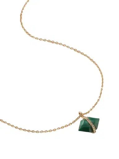Melissa Joy Manning 14-karat Recycled Gold, Malachite And Herkimer Diamond Necklace | Thumbnail 1 Melissa Joy Manning 14-karat Recycled Gold, Malachite And Herkimer Diamond Necklace | Thumbnail 1