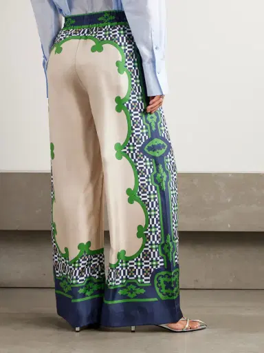 La DoubleJ Icon Printed Silk-twill Wide-leg Pants | Thumbnail 4 La DoubleJ Icon Printed Silk-twill Wide-leg Pants | Thumbnail 4