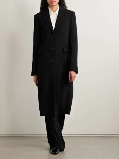 The Row Cerys Wool-blend Crepe Coat | Thumbnail 2