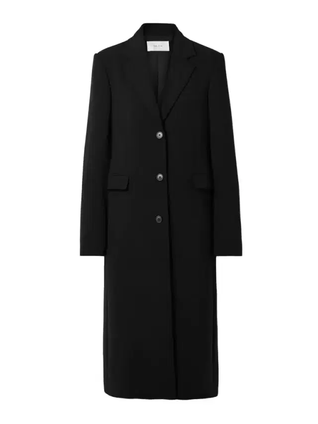 Cerys Wool-blend Crepe Coat