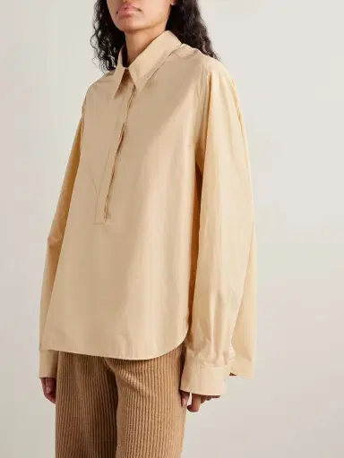 The Row Margan Oversized Cotton Shirt | Thumbnail 3 The Row Margan Oversized Cotton Shirt | Thumbnail 3