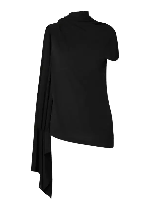 Isadra Draped Crepe-jersey Top